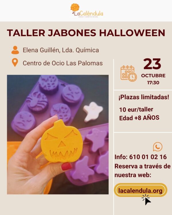 Taller de cosmética natural infantil especial Halloween | La Caléndula