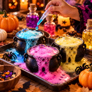 Taller Halloween en Algeciras de pociones mágicas en La Caléndula