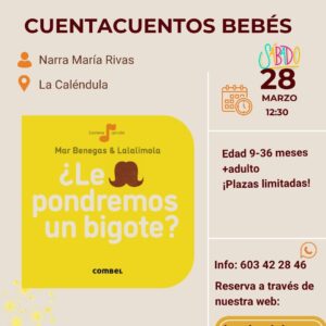 cuentacuentos bebés en Algeciras le pondremos un bigote La Caléndula